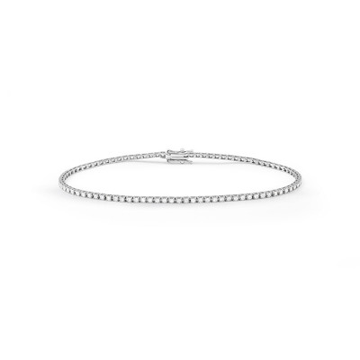 Bracciale Marron Glace tennis in oro bianco e diamanti 0,9 ct. G Si