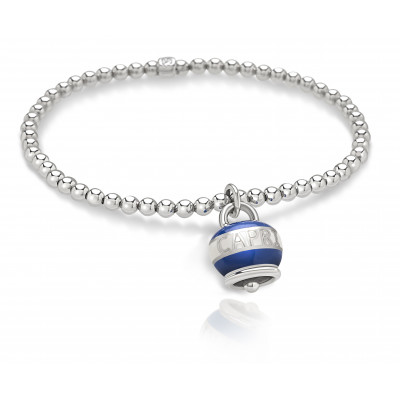 Bracciale Capriness campanella smalto bianco blu