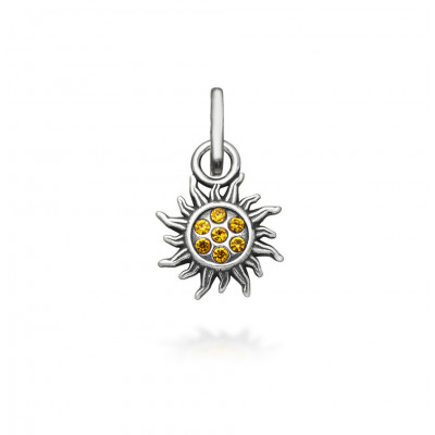 Mini Charm Sole Crystal Giallo